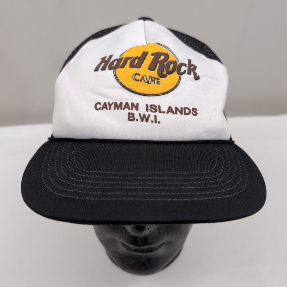 Vintage Hard Rock Cafe Cayman Islands Snapback Mesh Trucker Hat